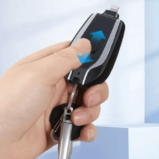 ⚡ Llavero Cargador para iPhone – Negro